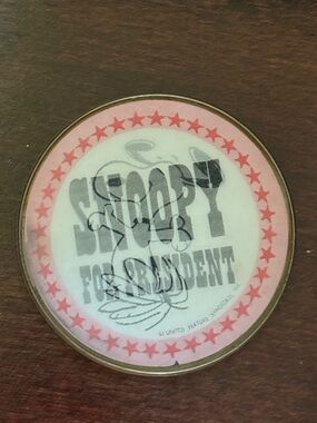 Snoopy for President Flasher Button
